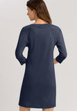 V-Neck Cotton Nightgown | Blueberry 77948-1650
