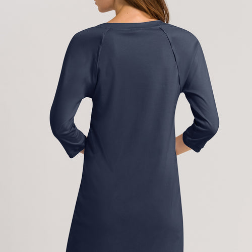 V-Neck Cotton Nightgown | Blueberry 77948-1650