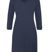 V-Neck Cotton Nightgown | Blueberry 77948-1650