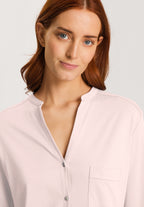Pure Essence Button Front Soft Cotton Pajama Set | Rosewater 77949-2111