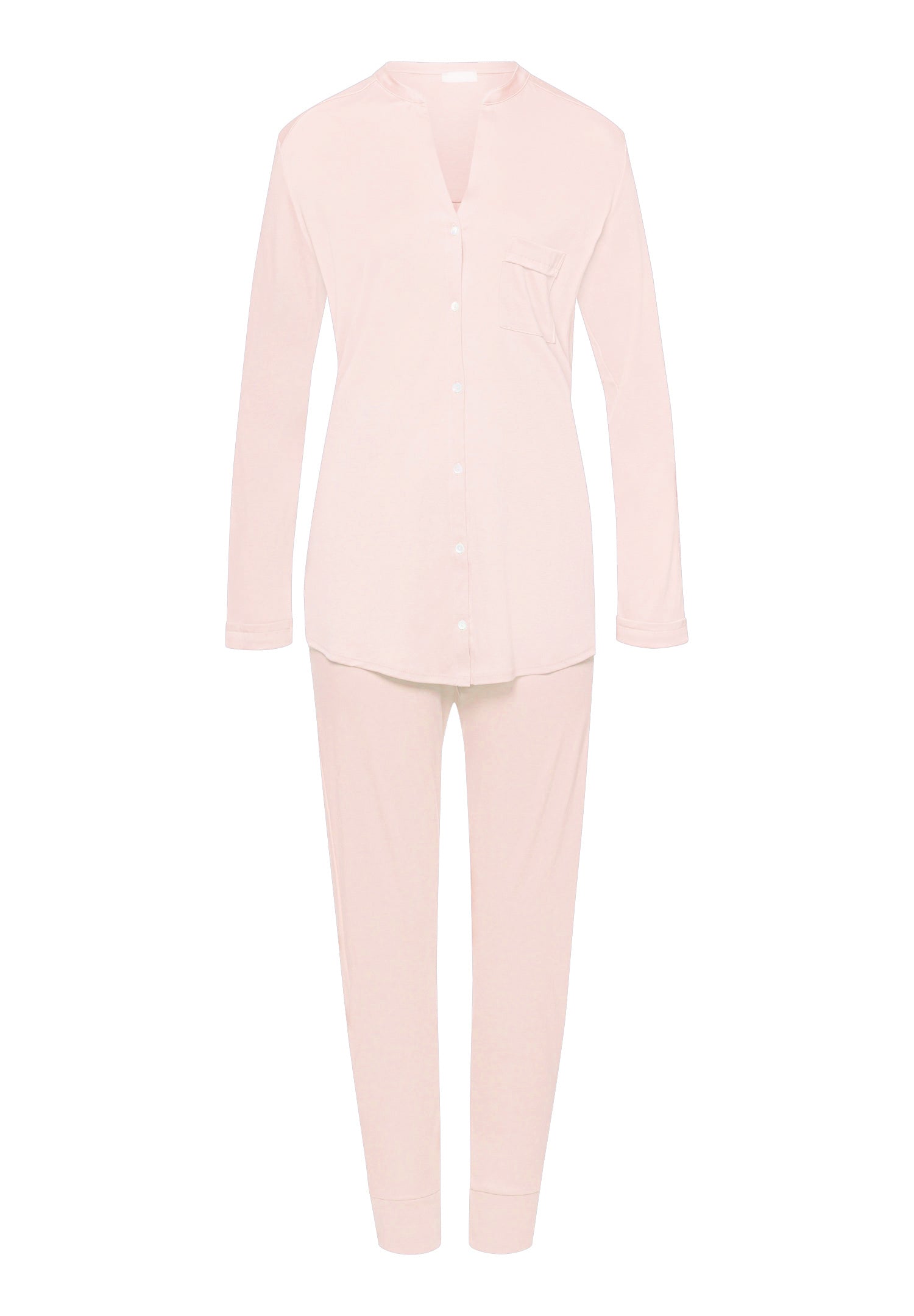 Pure Essence Button Front Soft Cotton Pajama Set | Rosewater 77949-2111