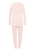 Pure Essence Button Front Soft Cotton Pajama Set | Rosewater 77949-2111