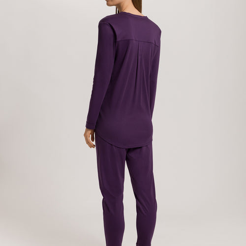 Pure Essence Button Front Soft Cotton Pajama Set | Amethyst 77949-2431