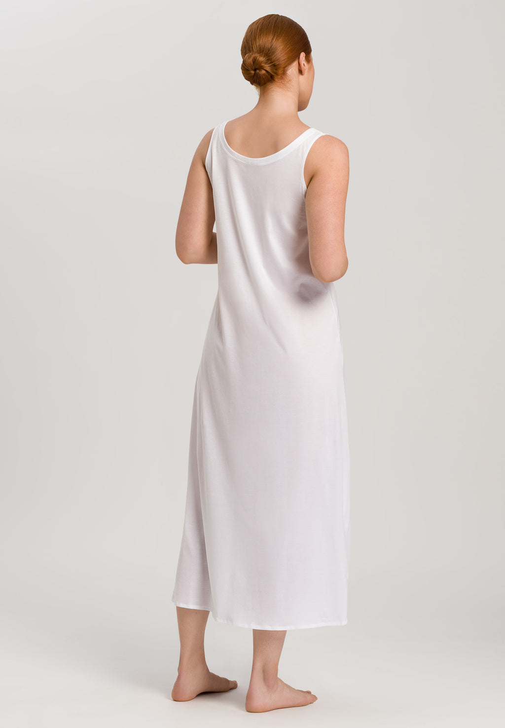 77951 Cotton Deluxe Long Tank Gown - 101 White