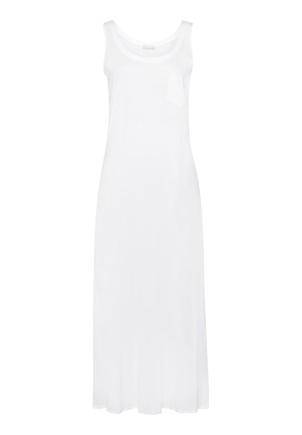 77951 Cotton Deluxe Long Tank Gown - 101 White