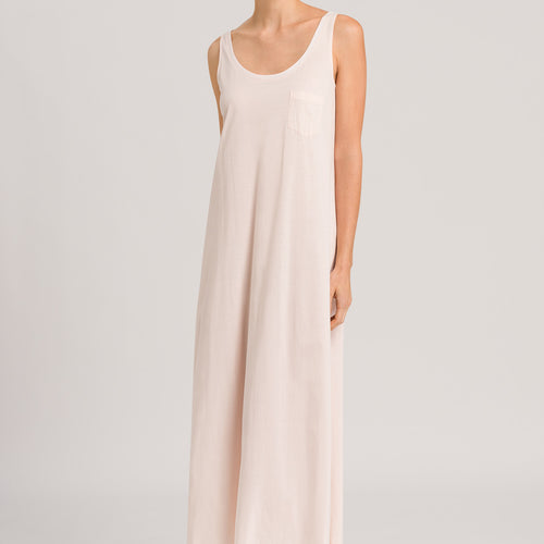 77951 Cotton Deluxe Long Tank Gown - 1334 Crystal Pink