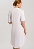 77954 Cotton Deluxe Short Sleeve Button Front Gown - 101 White