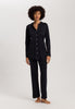 Cotton Deluxe Button Front Pajama Set | Black 77956-019