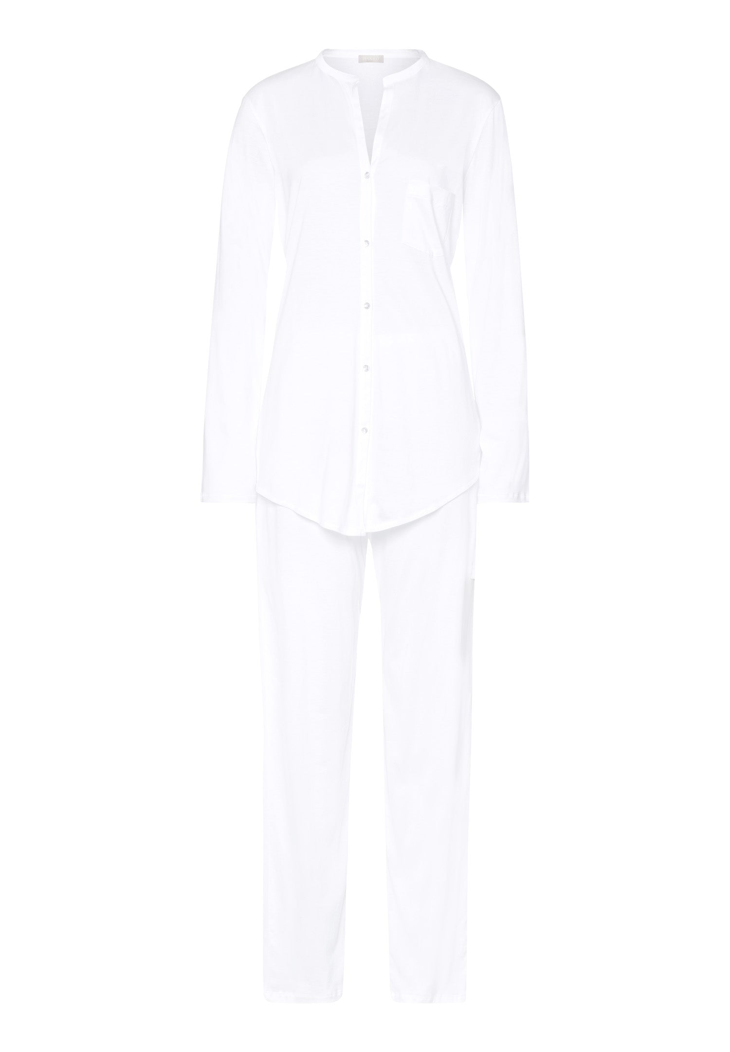 Cotton Deluxe Button Front Pajama Set | White 77956-101 – HANRO