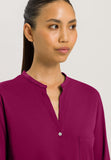 Cotton Deluxe Button Front Cotton Pajama Set   | Deep Poppy 77956-2405
