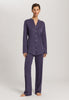 Cotton Deluxe Button Front Pajama Set | Blue Stone 77956-2610