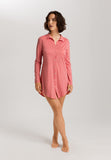 Cotton Deluxe Button Front Cotton Sleep Shirt | Lantana 77958-2347
