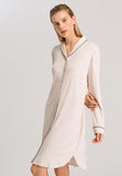 77964 Natural Comfort L/Slv Nightdress - 1809 Almond