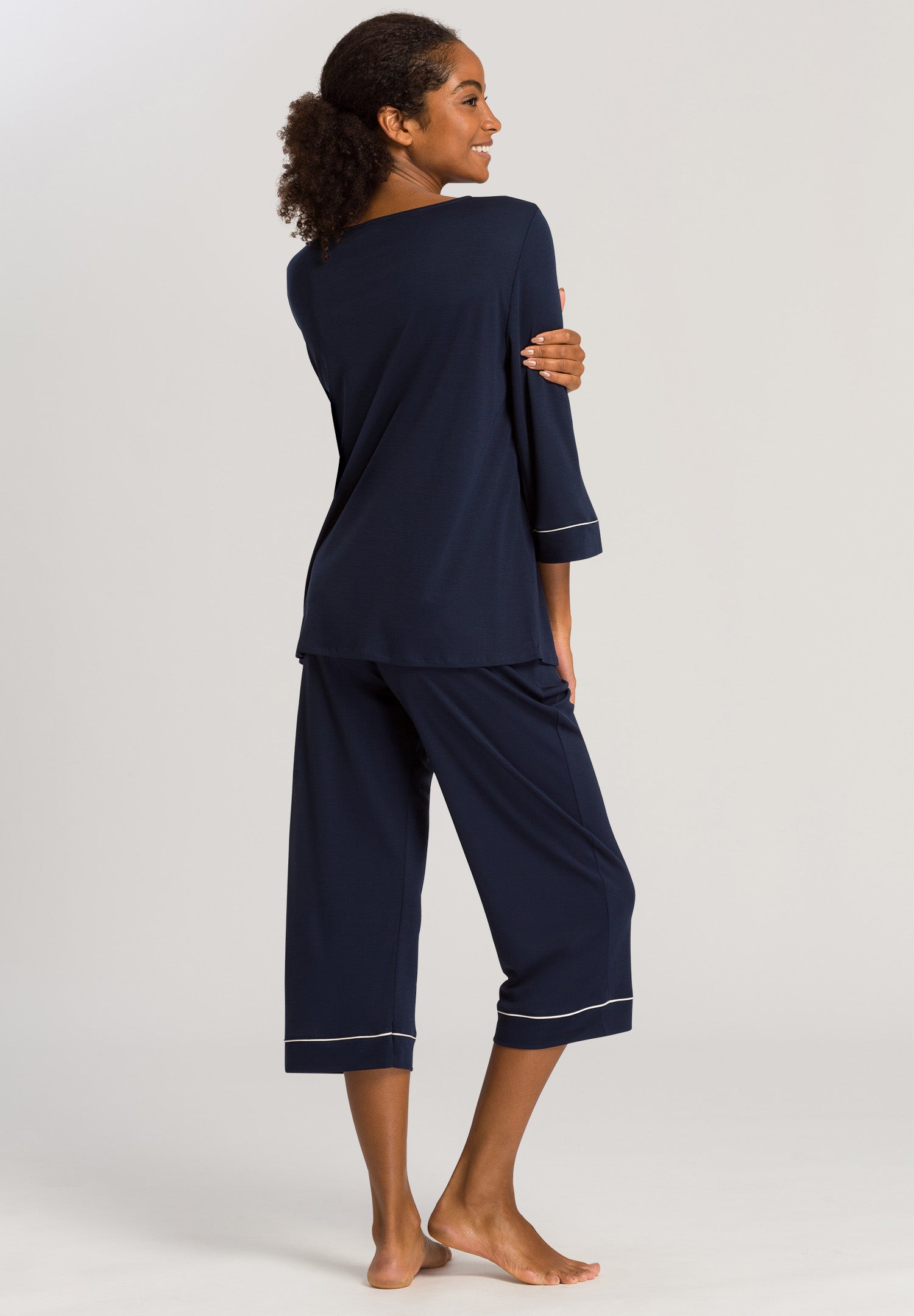 77965 Natural Comfort 3/4 Slv Pajama - 1610 Deep Navy