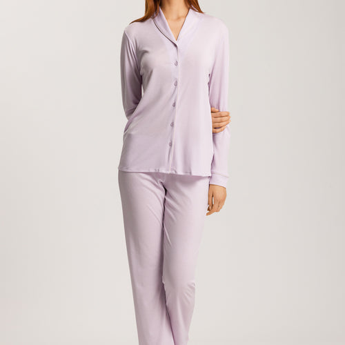 77966 Natural Comfort Long Sleeve Pajama Set - 2464 Lilac Fog