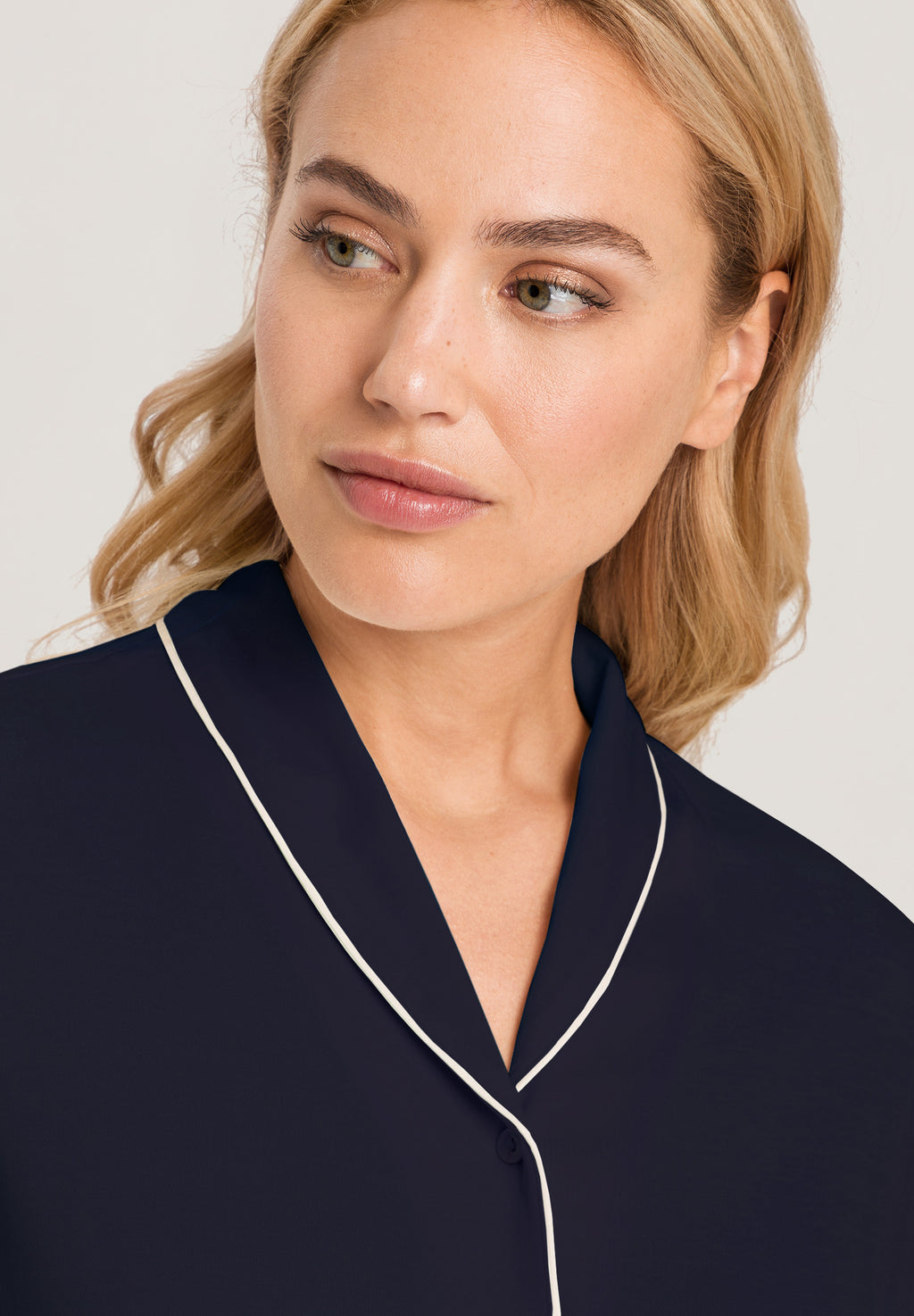 77977 Natural Comfort S/Slv Short Pajama - 1610 Deep Navy