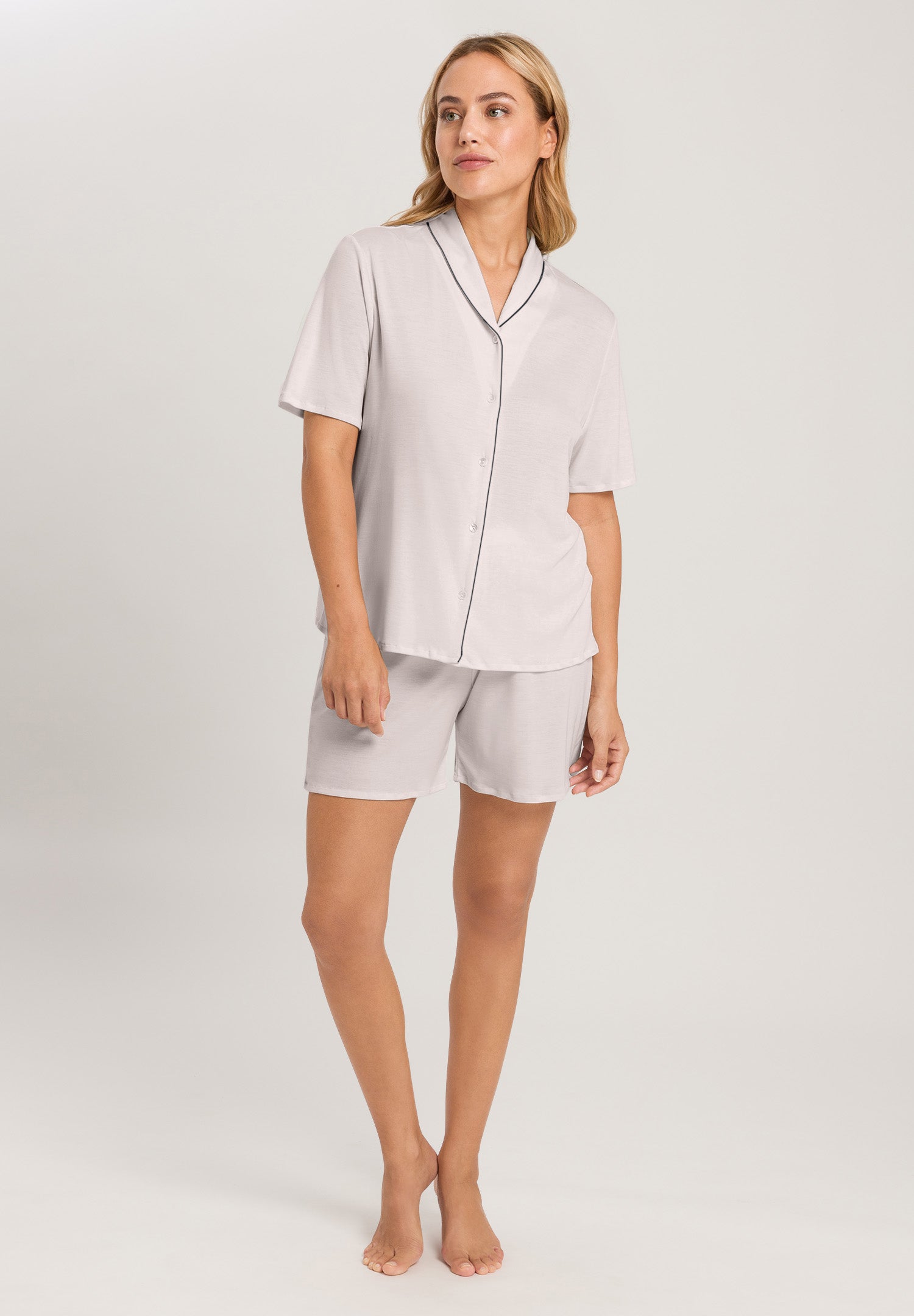 77977 Natural Comfort S/Slv Short Pajama - 1809 Almond