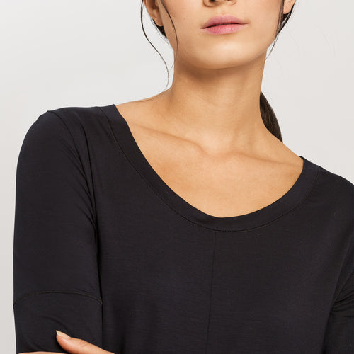 77994 Yoga 3/4 Sleeve Top - 019 Black