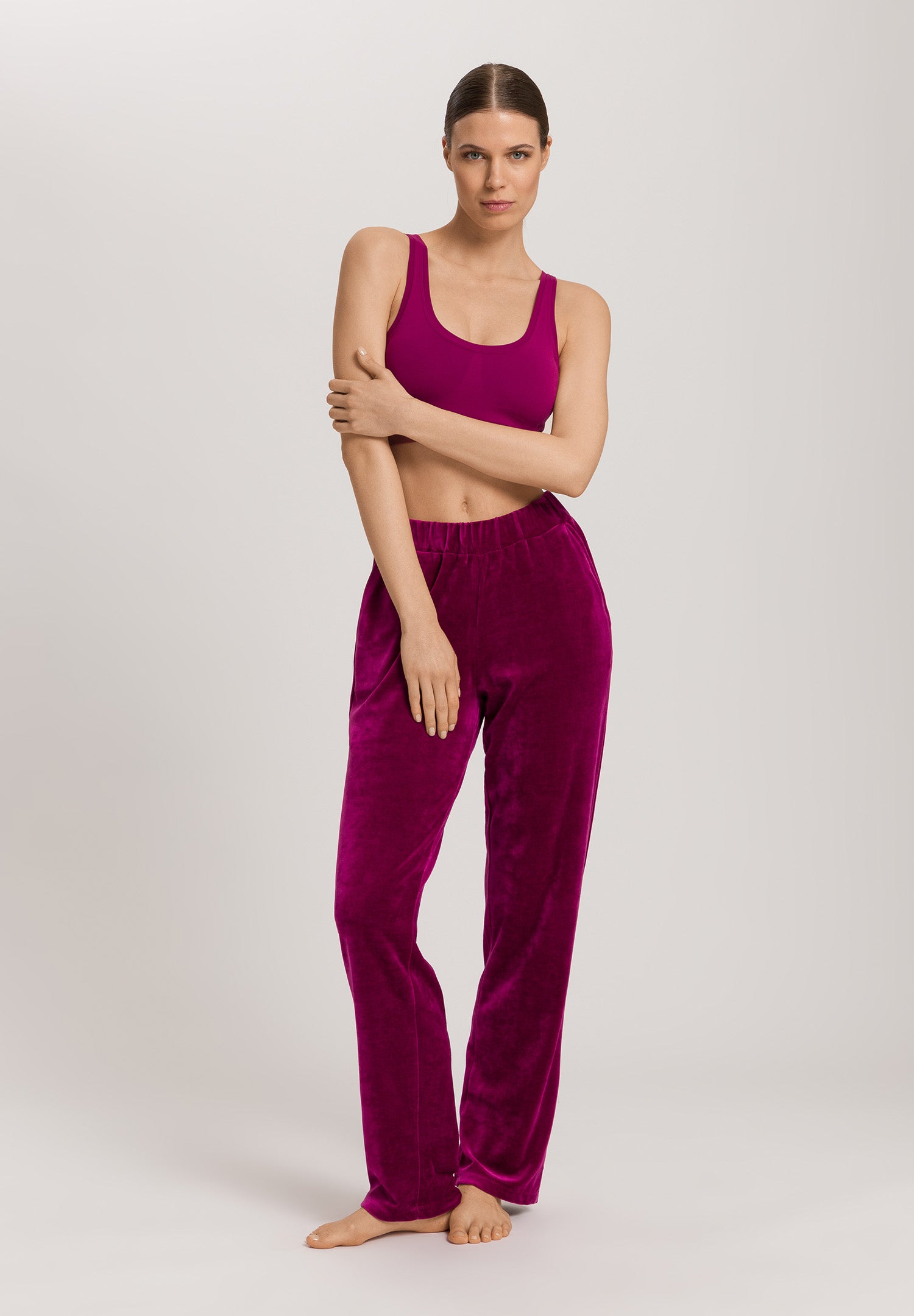 Favourites Velvet Lounge Pants | Pink Tourmaline 78166-2473