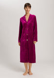 Favourites Shawl Collar Button Up Velvet Robe | Pink Tourmaline 78169-2473