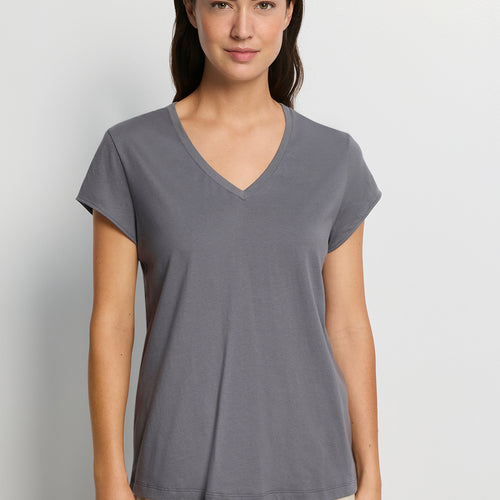 Natural Shirt S/Slv Shirt V-Neck | Mercury 78256-2181