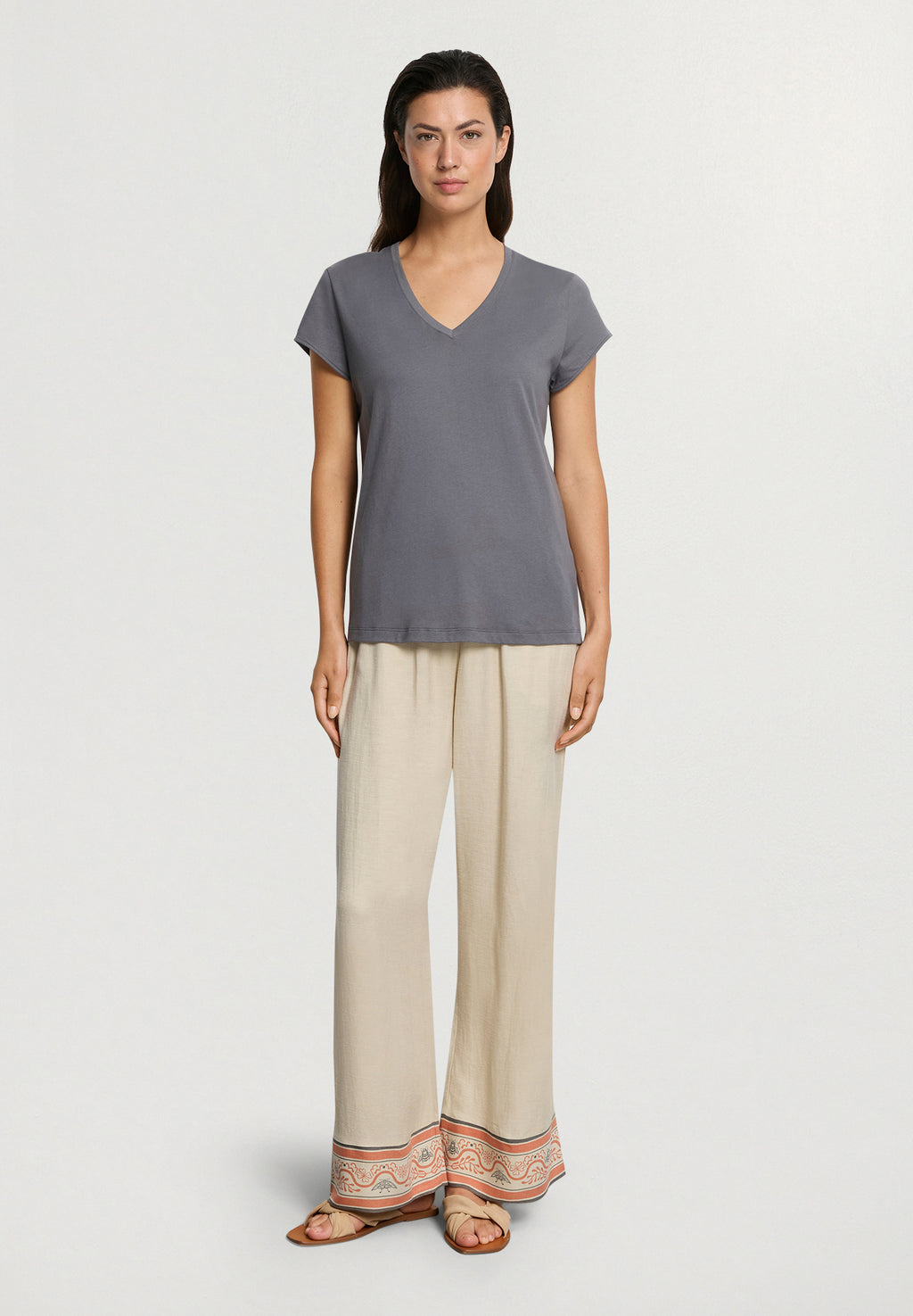Natural Shirt S/Slv Shirt V-Neck | Mercury 78256-2181