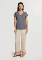 Natural Shirt S/Slv Shirt V-Neck | Mercury 78256-2181