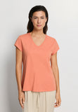 Natural Shirt S/Slv Shirt V-Neck | Light Carnelian 78256-2288