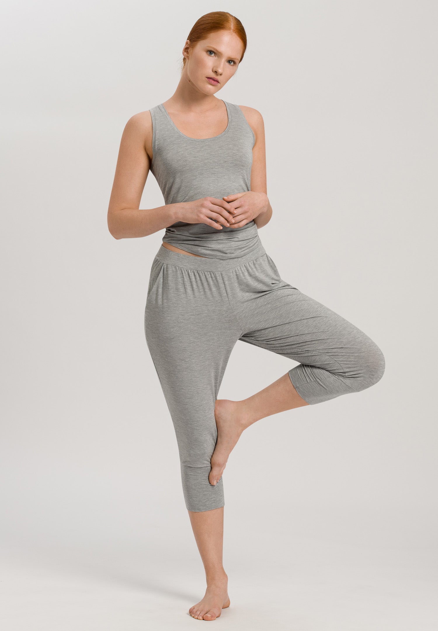 78389 Yoga Crop Pant - 1148 Grit Melange