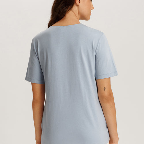 Natural Shirt Cotton Scoop Neck Top With Knot Detail | Sea Breeze 78402-2622