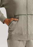Natural Living Organic Cotton Zip-Up Jacket | Crystal Green 78431-2732