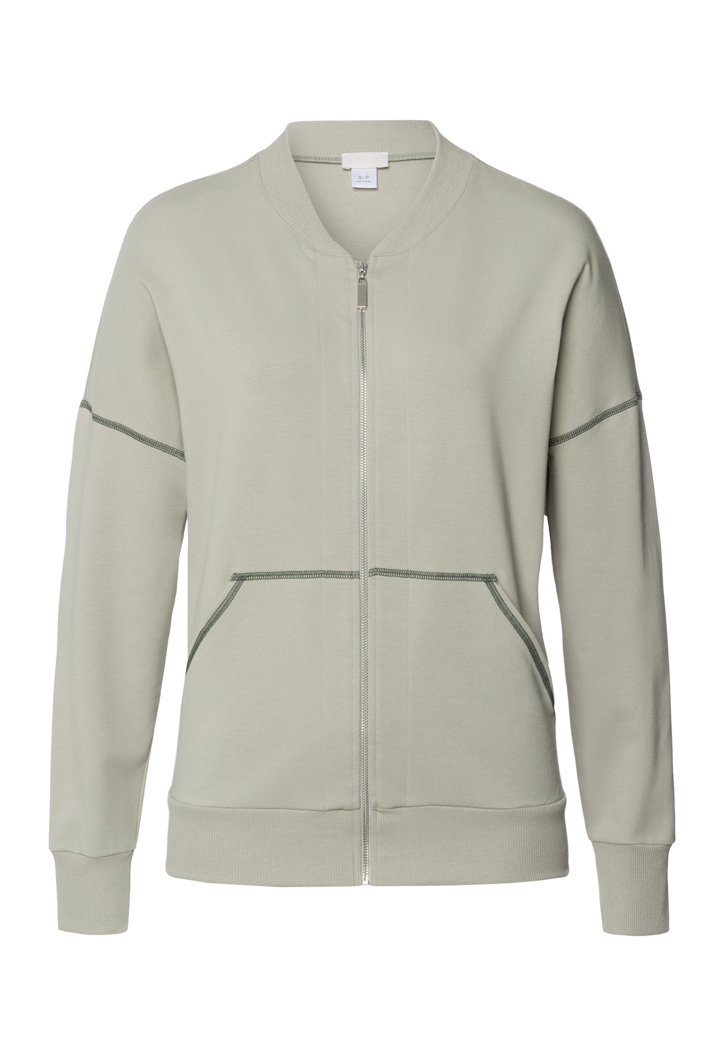 Natural Living Organic Cotton Zip-Up Jacket | Crystal Green 78431-2732