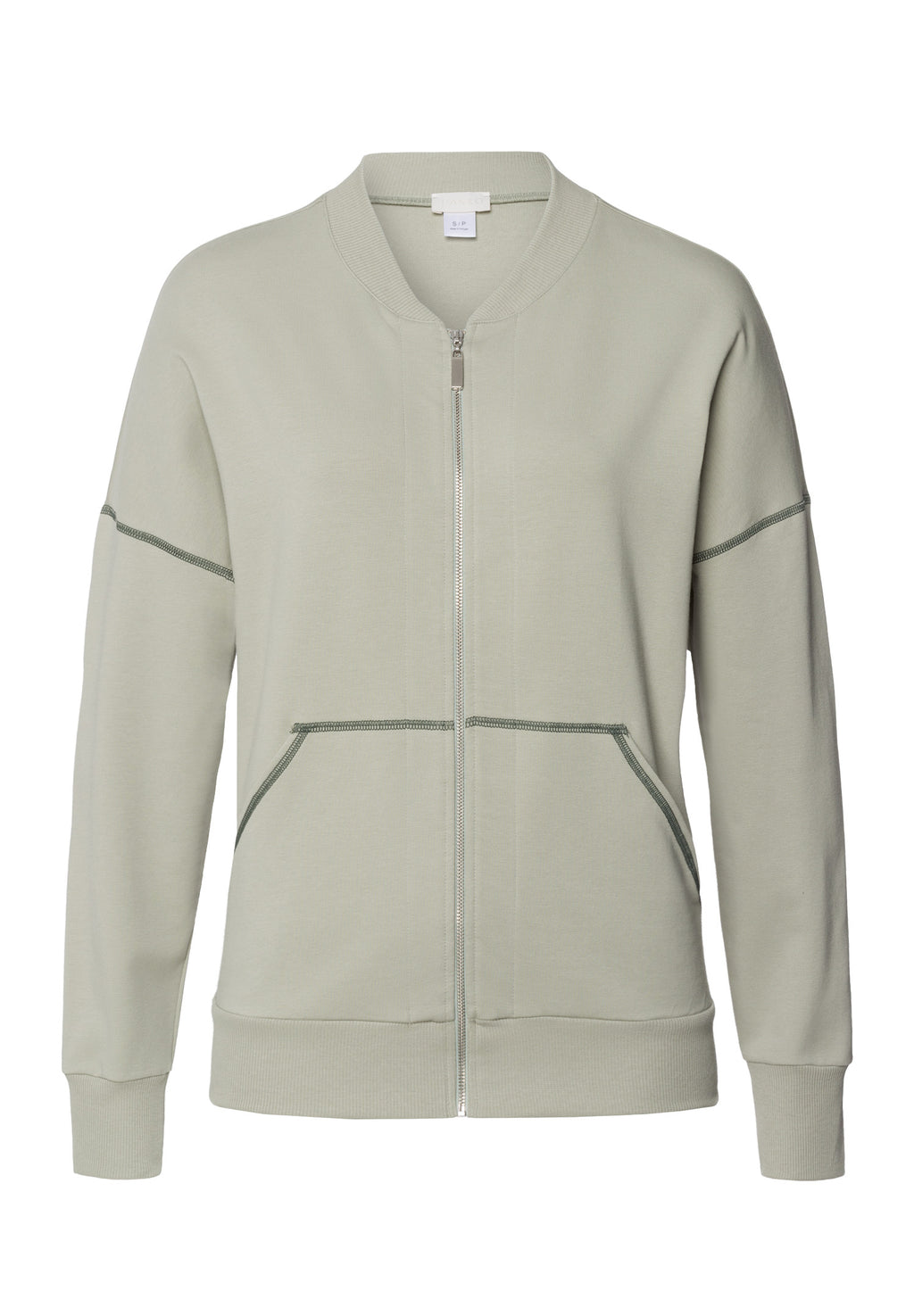 Natural Living Organic Cotton Zip-Up Jacket | Crystal Green 78431-2732
