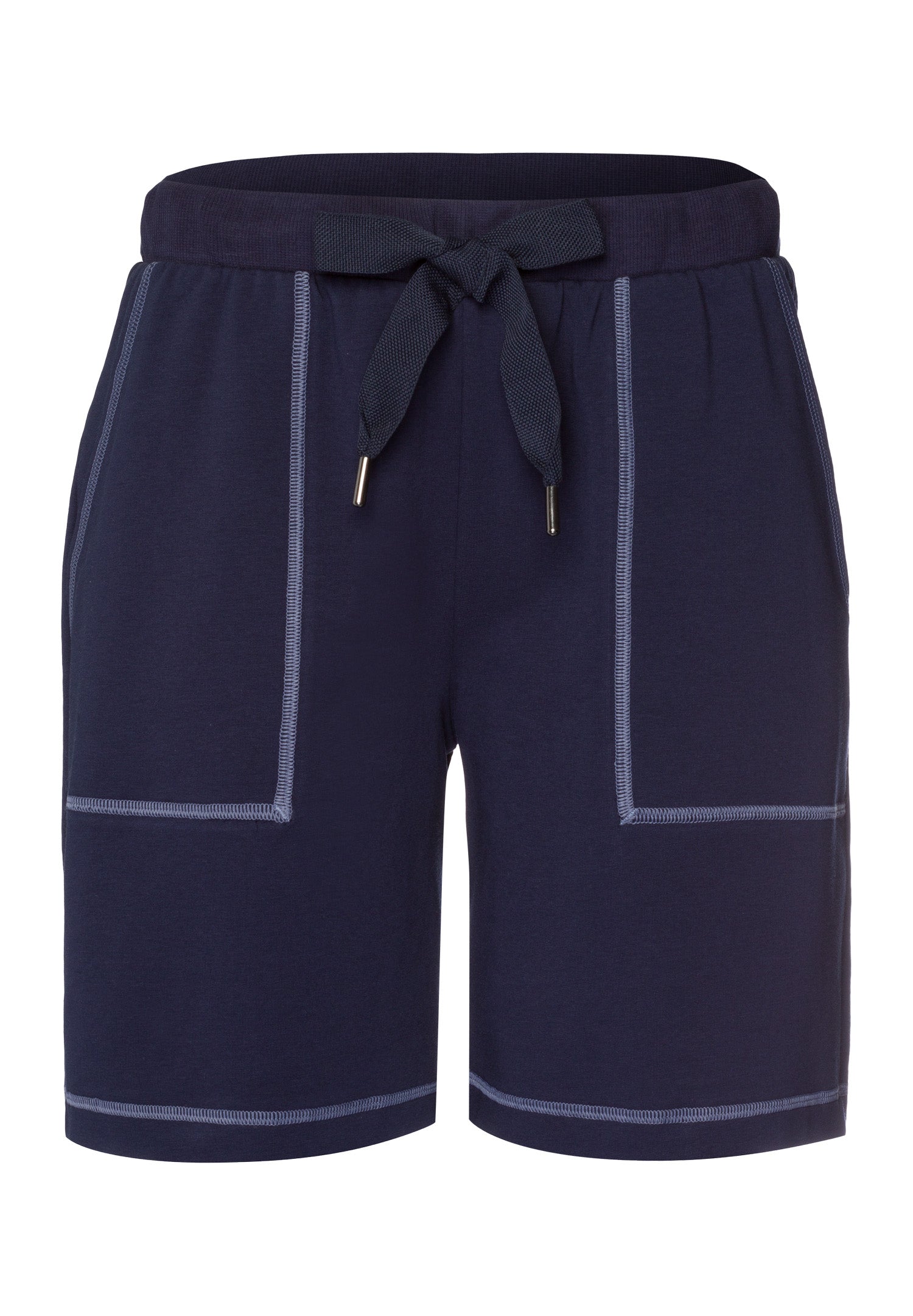 Natural Living Organic Cotton Drawsting Shorts | Deep Navy 78464-1610