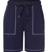 Natural Living Organic Cotton Drawsting Shorts | Deep Navy 78464-1610