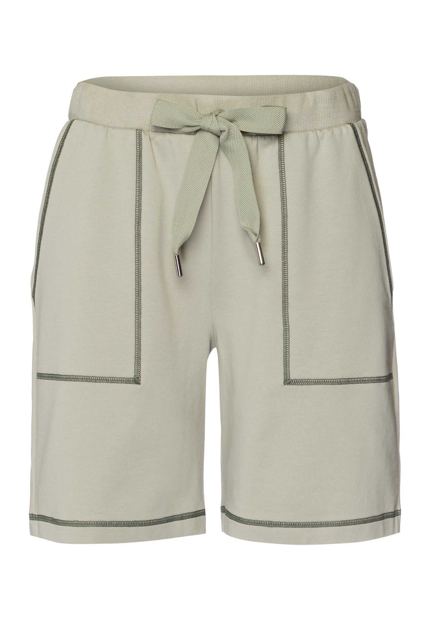 Natural Living Organic Cotton Drawsting Shorts | Crystal Green 78464-2732