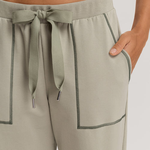 Natural Living Organic Cotton Drawstring Lounge Shorts | Crystal Green 78468-2732