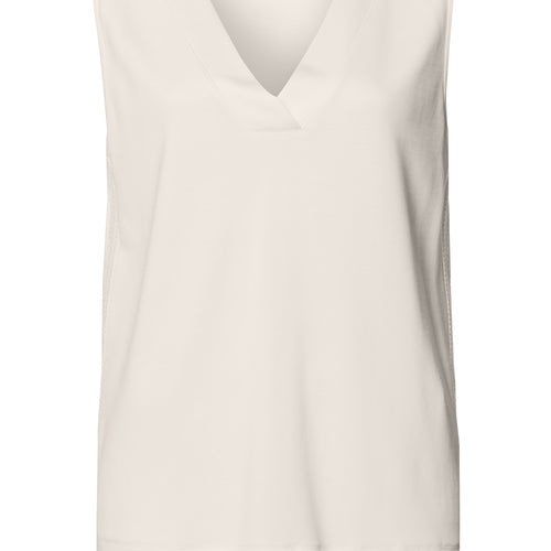 Pure Comfort Tencel™ V-Neck Tank Top | Misty White 78477-2123