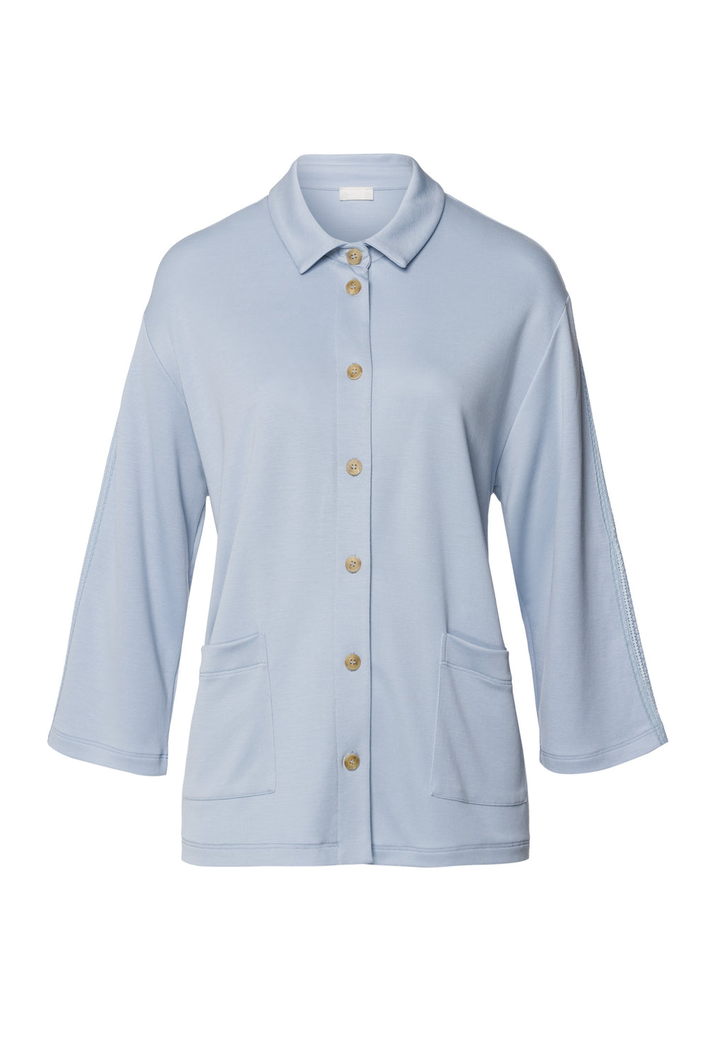 Pure Comfort Tencel™ Button Front Jacket | Sea Breeze 78479-2622