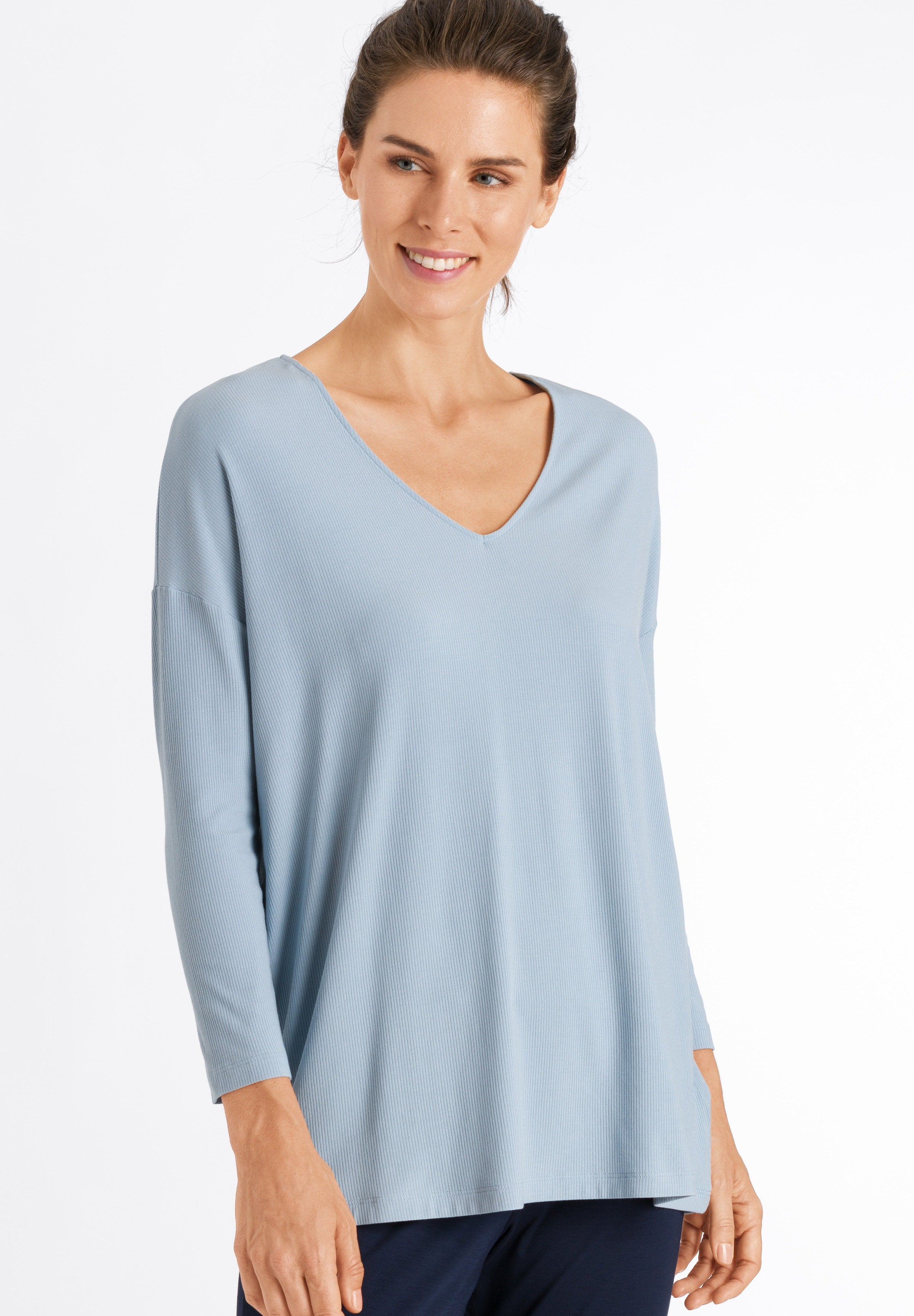 78512 Essentials 3/4 Sleeve Shirt - 1563 Aquamarine