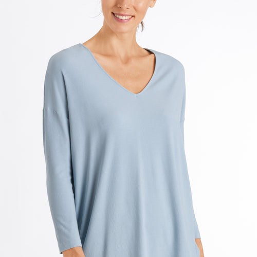 78512 Essentials 3/4 Sleeve Shirt - 1563 Aquamarine