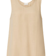 Urban Casuals Relaxed Linen Blend Tank Top | Iced Cappuccino 78524-2846