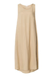 Urban Casuals Linen Blend Dress | Iced Cappuccino 78527-2846