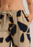 Urban Casuals Linen Blend Drawstring Shorts | Desert Flower 78535-3007