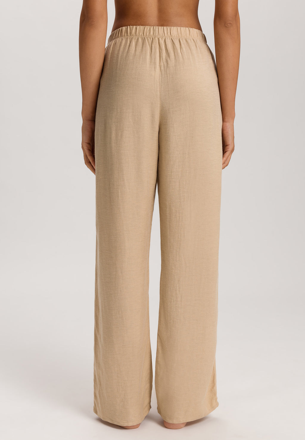 Urban Casuals Linen Blend Drawstring Pants | Iced Cappuccino 78537-2846