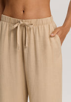 Urban Casuals Linen Blend Drawstring Pants | Iced Cappuccino 78537-2846