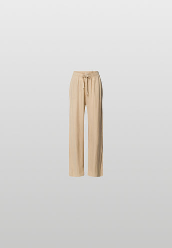 Urban Casuals Linen Blend Drawstring Pants | Iced Cappuccino 78537-2846