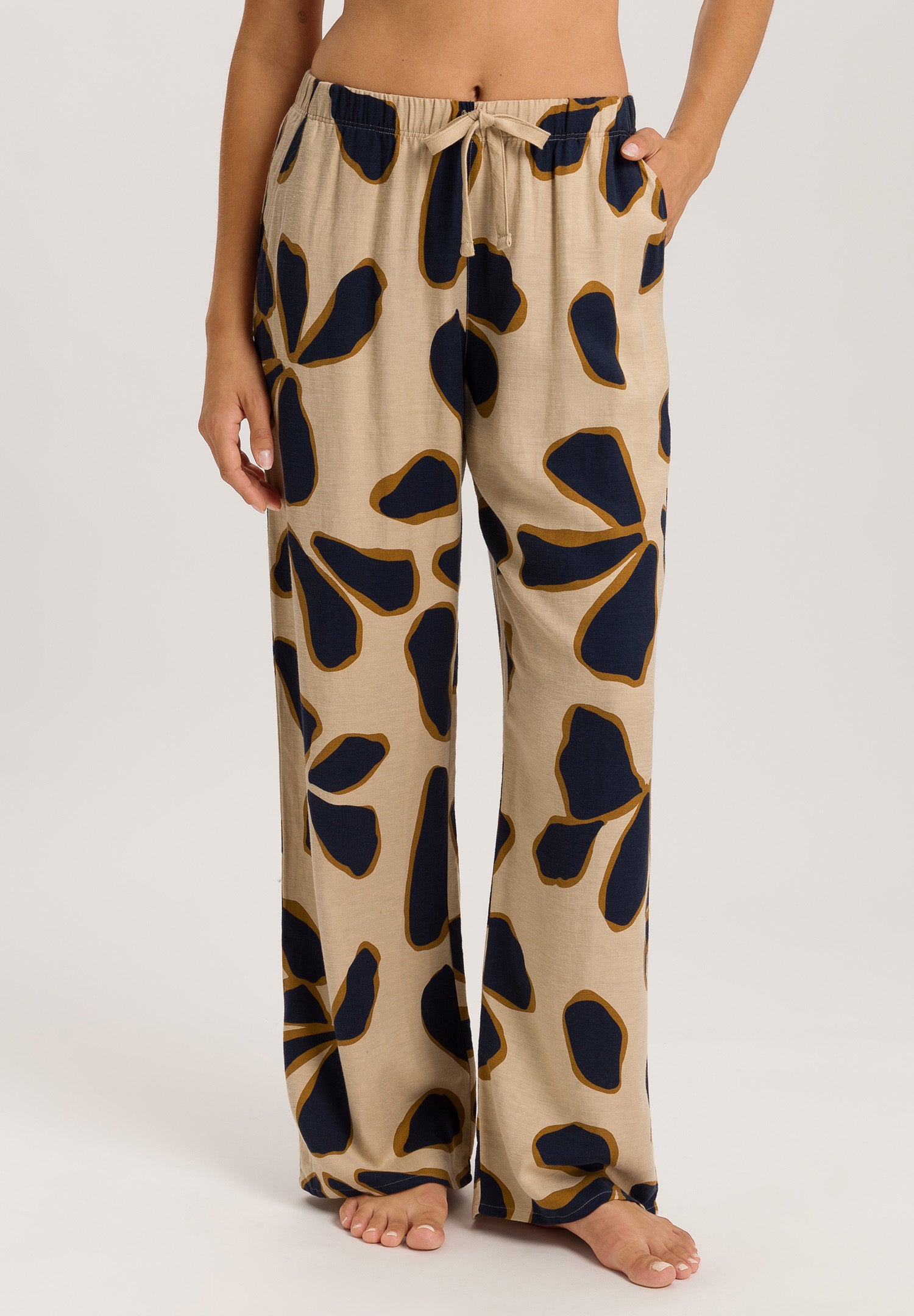 Urban Casuals Linen Blend Drawstring Pants | Desert Flower 78537-3007