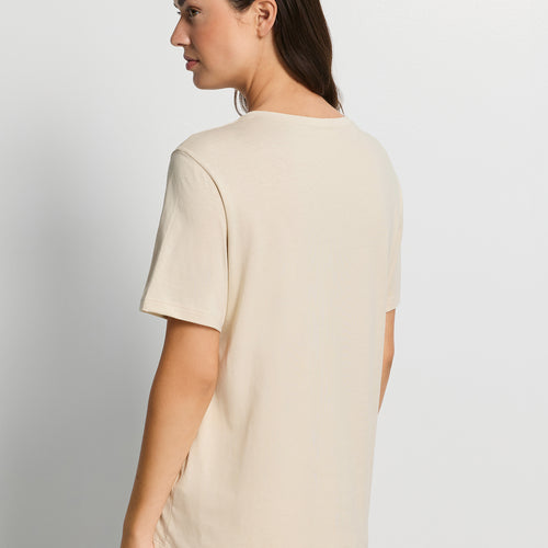 Natural Shirt Organic Cotton Top | Oyster Gray 78662-2671