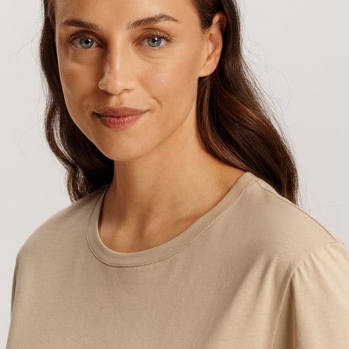 Natural Shirt Organic Cotton Top | Iced Cappuccino 78662-2846